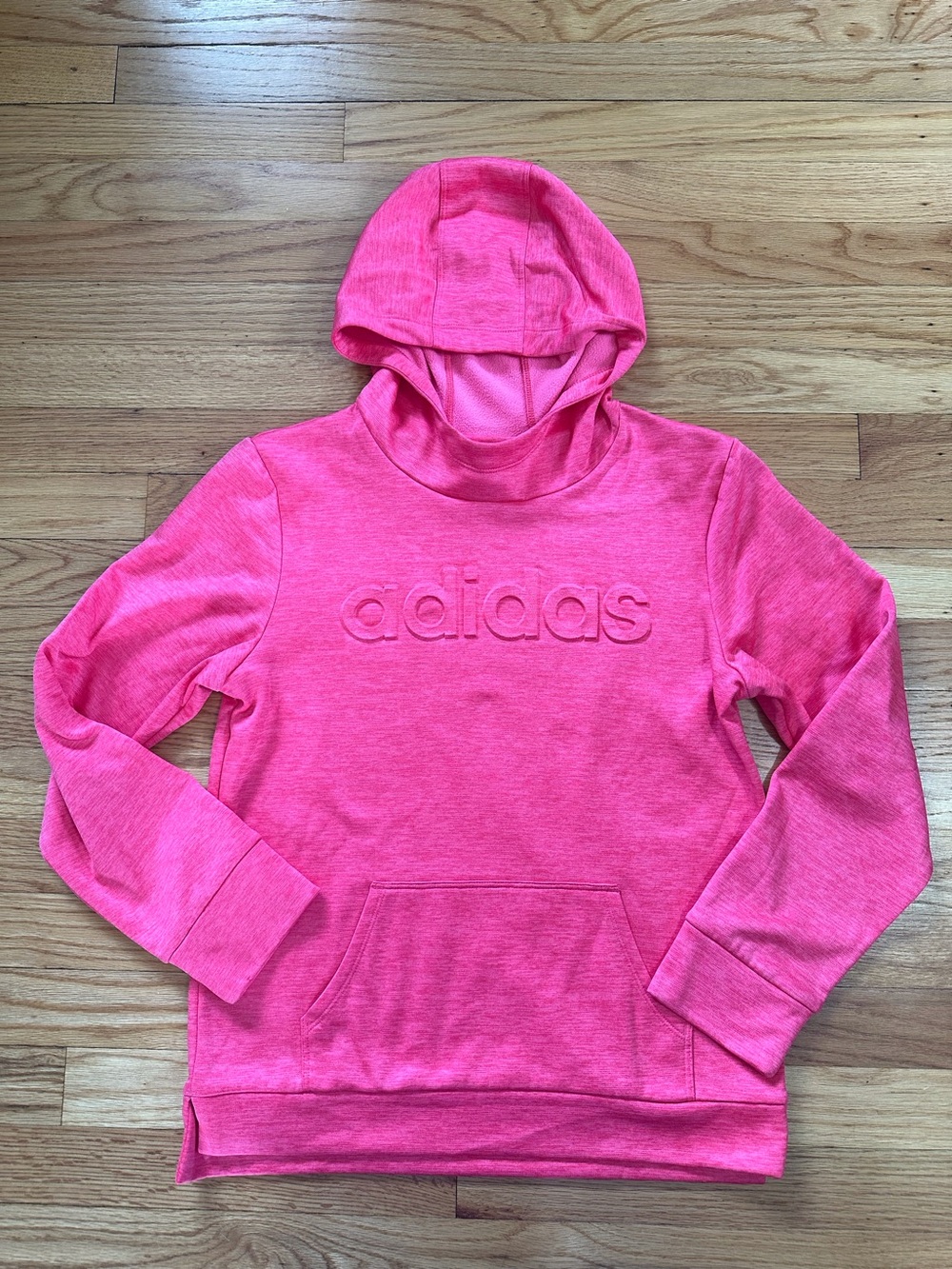 Adidas Bright Pink Pullover Hoodie size XL